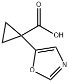 1-Oxazol-5-ylcyclopropanecarboxylic acid Structure