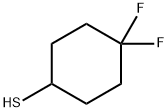 Cyclohexanethiol, 4,4-difluoro- 化学構造式