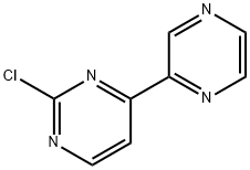 2-chloro-4-(pyrazin-2-yl)pyrimidine Struktur