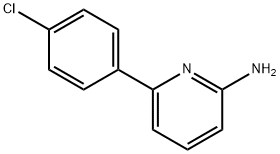 6-(4-CHLOROPHENYL)PYRIDIN-2-AMINE 化学構造式