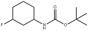 tert-butyl N-(3-fluorocyclohexyl)carbamate Structure