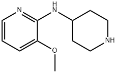 3-methoxy-N-(piperidin-4-yl)pyridin-2-amine 化学構造式