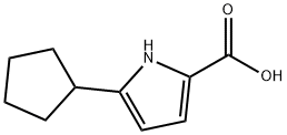 5-Cyclopentyl-1H-pyrrole-2-carboxylic acid Struktur