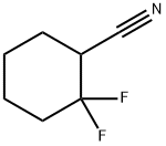 2,2-DIFLUOROCYCLOHEXANE-1-CARBONITRILE Struktur