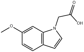 6-Methoxy-indole-1-acetic acid 结构式