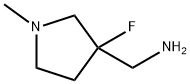 (3-fluoro-1-methylpyrrolidin-3-yl)methanamine 化学構造式