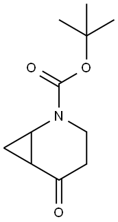 5-氧代-2-氮杂双环[4.1.0]庚烷-2-羧酸叔丁酯, 1557347-37-1, 结构式