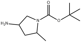 tert-butyl 4-amino-2-methylpyrrolidine-1-carboxylate Structure