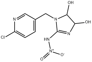 1H-Imidazole-4,5-diol, 1-[(6-chloro-3-pyridinyl)methyl]-4,5-dihydro-2-(nitroamino)- Structure