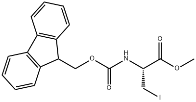 N-Fmoc-3-iodo-L-alanine methyl ester Structure