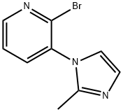 2-BROMO-3-(2-METHYL-1H-IMIDAZOL-1-YL)PYRIDINE Struktur