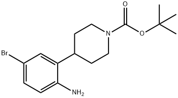 3-(N-Boc-Piperidin-4-yl)-4-amino-1-bromobenzene Structure