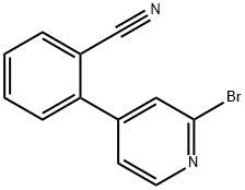 2-Bromo-4-(2-cyanophenyl)pyridine Structure