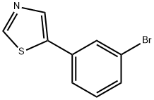 3-(Thiazol-5-yl)bromobenzene 化学構造式