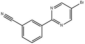 5-Bromo-2-(3-cyanophenyl)pyrimidine Structure