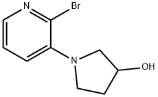 1-(2-BROMOPYRIDIN-3-YL)PYRROLIDIN-3-OL,1563531-07-6,结构式