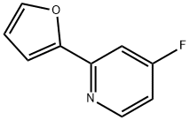 4-Fluoro-2-(2-furyl)pyridine 化学構造式