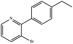 3-Bromo-2-(4-ethylphenyl)pyridine Structure