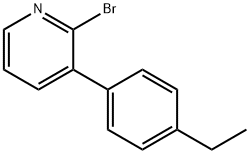 2-BROMO-3-(4-ETHYLPHENYL)PYRIDINE Structure
