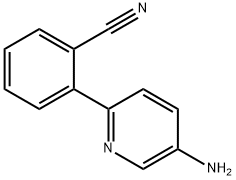 2-(5-AMINOPYRIDIN-2-YL)BENZONITRILE 结构式