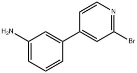 2-Bromo-4-(3-aminophenyl)pyridine,1563532-74-0,结构式