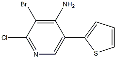 4-Amino-2-chloro-3-bromo-5-(2-thienyl)pyridine|