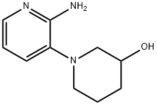 1-(2-AMINOPYRIDIN-3-YL)PIPERIDIN-3-OL 化学構造式