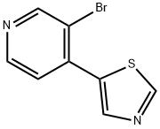 3-BROMO-4-(5-THIAZOLYL)PYRIDINE 化学構造式