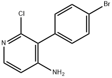 2-CHLORO-4-AMINO-3-(4-BROMOPHENYL)PYRIDINE 化学構造式