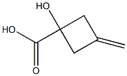 1-hydroxy-3-methylenecyclobutane-1-carboxylic acid Structure