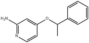 4-(1-phenylethoxy)pyridin-2-amine 结构式