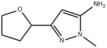 1-methyl-3-(oxolan-2-yl)-1H-pyrazol-5-amine Structure