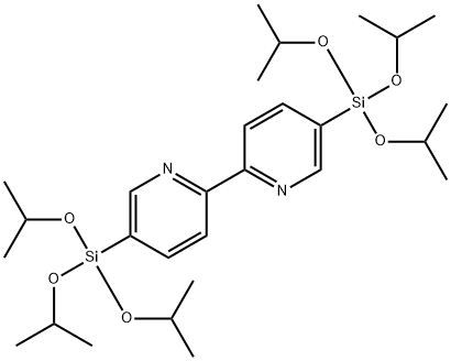5,5'-Bis(triisopropoxysilyl)-2,2'-bipyridine,1569022-20-3,结构式