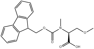 (2S)-2-({[(9H-fluoren-9-yl)methoxy]carbonyl}(methyl)amino)-3-methoxypropanoic acid,1569103-64-5,结构式