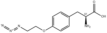 O-(2-azidoethyl)-L-tyrosine Hydrochloride 结构式