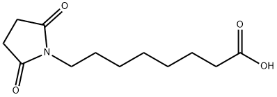 2,5-Dioxo-1-pyrrolidineoctanoic acid Structure