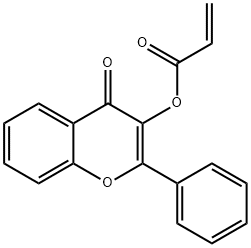 3-acryloyloxyflavone 化学構造式