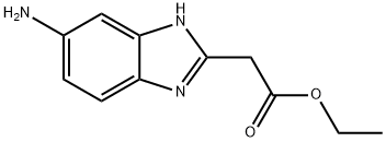 ETHYL 2-(5-AMINO-1H-BENZO[D]IMIDAZOL-2-YL)ACETATE, 157688-29-4, 结构式