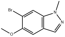 6-BROMO-5-METHOXY-1-METHYL-1H-INDAZOLE,1577179-97-5,结构式