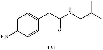 2-(4-aminophenyl)-N-isobutylacetamide 化学構造式