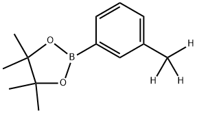 4,4,5,5-四甲基-2-(间甲苯基)-1,3,2-二氧硼烷-D3, 1592865-91-2, 结构式