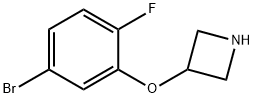 3-(5-Bromo-2-fluorophenoxy)azetidine Struktur