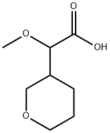 2-methoxy-2-(oxan-3-yl)acetic acid Struktur