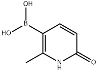2-甲基-6-羟基吡啶-3-硼酸,1598436-78-2,结构式