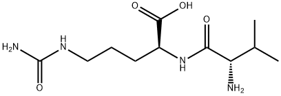 (S)-2-((S)-2-amino-3-methylbutanamido)-5-ureidopentanoic acid Structure