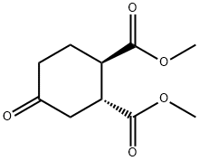 1,2-dimethyl (1R,2R)-4-oxocyclohexane-1,2-dicarboxylate Structure