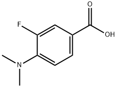 4-(二甲氨基)-3-氟苯甲酸 结构式