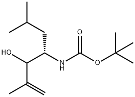 N-[(1S)-2-Hydroxy-3-methyl-1-(2-methylpropyl)-3-buten-1-yl]-carbamic Acid 1,1-Dimethylethyl Ester Struktur