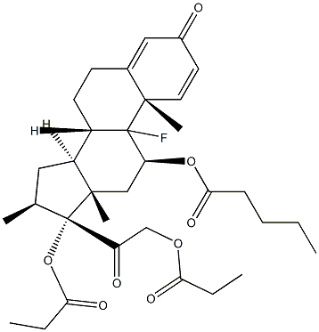 戊酸倍他米松EP杂质F, 16125-28-3, 结构式