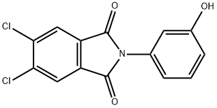 5,6-dichloro-2-(3-hydroxyphenyl)-1H-isoindole-1,3(2H)-dione Structure